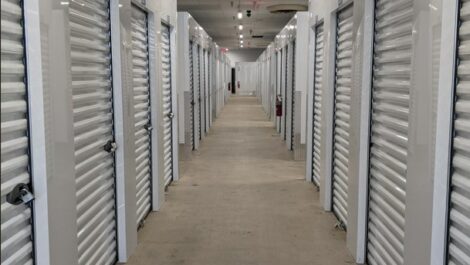 Indoor storage units at Storage of America on Broadway.