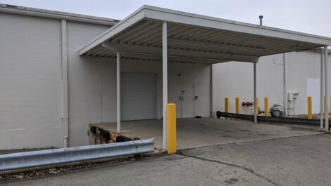 Drive up door at Storage of America on Broadway.
