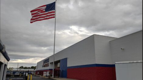 Building of Storage of America on East Washington Street.
