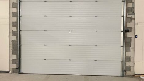 Closed door of a unit at Storage of America on Gratiot Road.