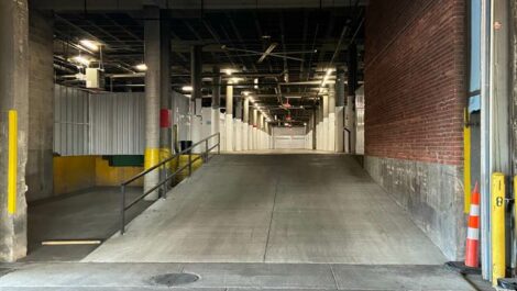 Flyer first floor exit at Storage of America on Gustine Avenue.