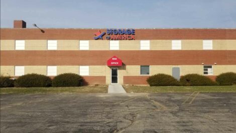 Front of Storage of America on Kitridge Road.
