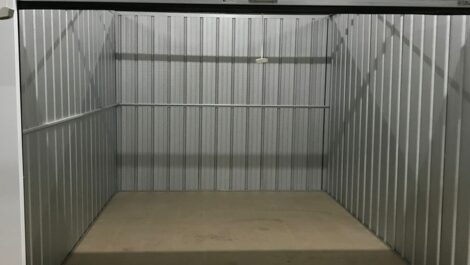 Open large storage unit at Storage of America on Oak Harbor Oak.