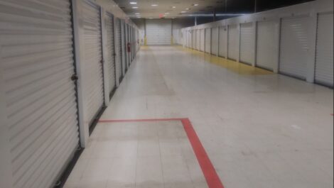 Row of units at Storage of America on Shiloh Springs Road.