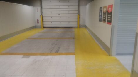 Drive up door at Storage of America on Shiloh Springs Road.