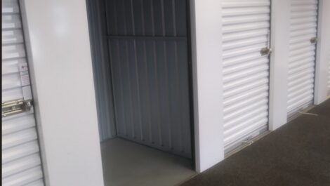 Inside a self storage unit at Storage of America on Shiloh Springs Road.