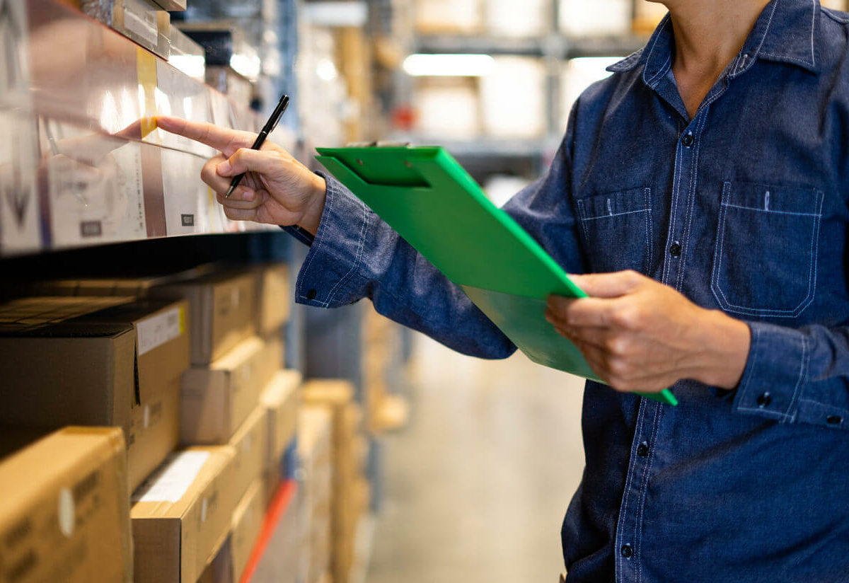 Storage shelving in the unit with the right size and features can keep your inventory organized.